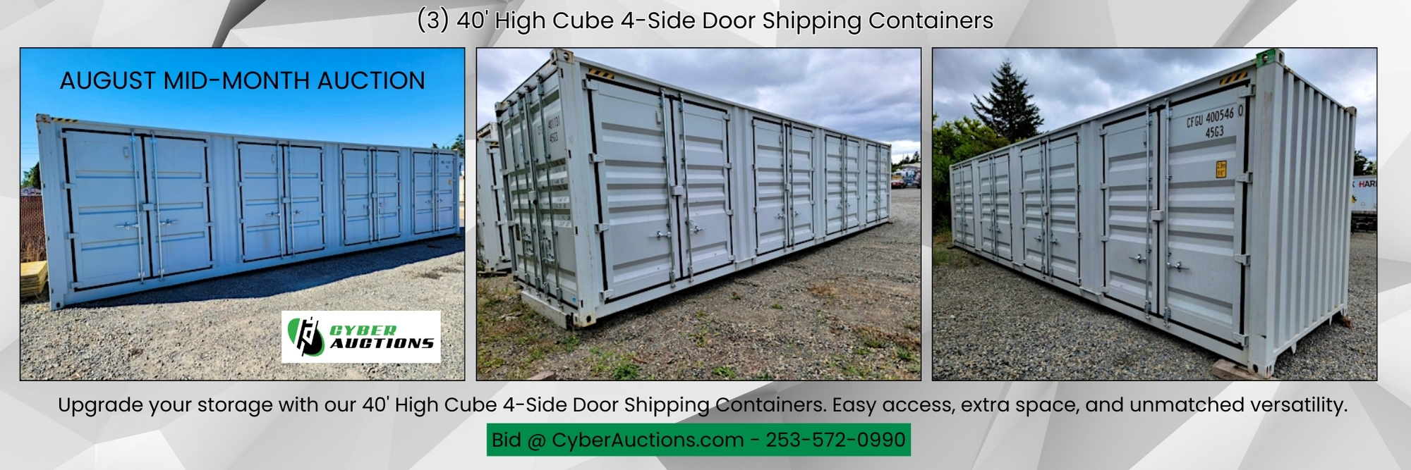 40' High Cube 4 Side Door Shipping Container (1)